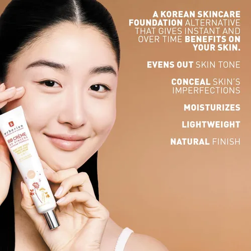 Miniatura 3 de Erborian BB Crema Matte Beauty Balm SPF 20, Cuidado de la piel coreana para unificar el tono Maquillaje híbrido, hidrata y oculta, cobertura Caramelo