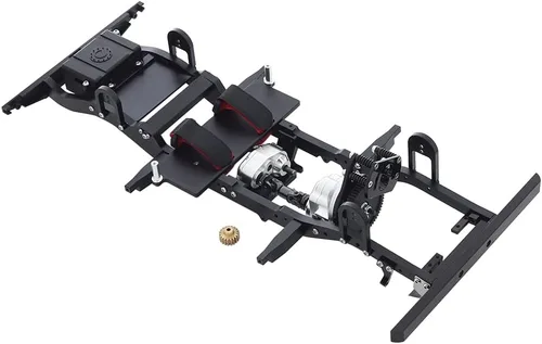 Miniatura 7 de Marco de chasis metálico a escala 1/10 con caja de transferencia de transmisión para camión RC Crawler RC4WD Gelande II FJ40 G2 D90 TF2 Defender