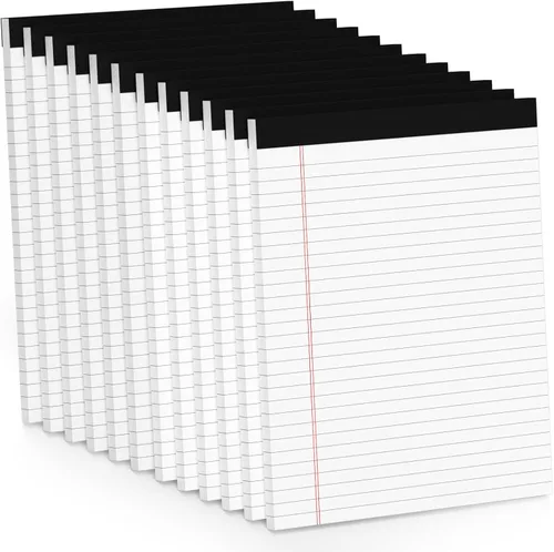 Miniatura 10 de Blocs de Notas de Color 5x8, Paquete de 48 Blocs Legales Pequeños Rosa 5x8, Blocs de Notas Legales Pequeños con Rayas Universitarias Fácil