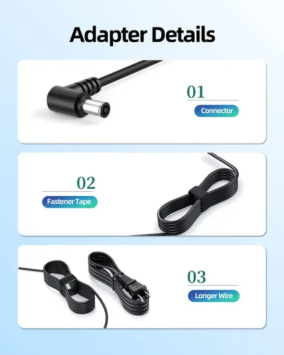 Miniatura 5 de Superer Cargador de CA de 19 V apto para LG 22BL450Y-B 22BK430H-B 22MC57HQ-P 23MP57HQ-P 23CAV42K-BL 34BL650-B 22 23 34 pulgadas Monitores Cable