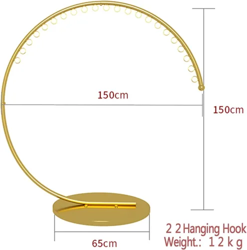Miniatura 6 de Boutique Display - Perchero de ropa portátil resistente, estante de ropa de metal de grado comercial con base estable para colgar ropa (oro, 59.1 in)