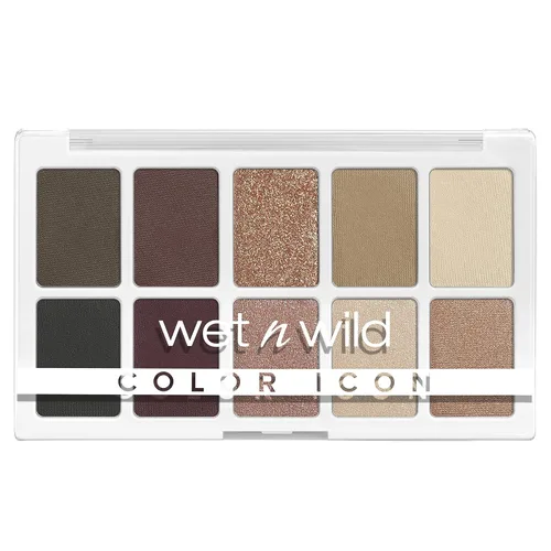 Miniatura 9 de wet n wild Paleta de maquillaje de sombra de ojos Color Icon de 10 colores, Marrón Despertando Desnudo, De larga duración, Brillante, Metálico