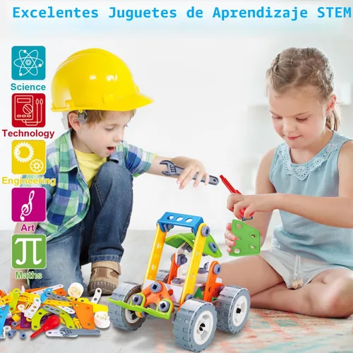 Miniatura 4 de Juguetes STEM 10 en 1 para niños de 4 5 6 7 8 años + años, regalos de cumpleaños, juguetes de construcción, kits de actividades para niños de 4 a 8