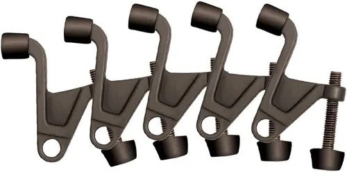 Miniatura 18 de Design House Design House 189118 - Protector de pared con bisagra de núcleo hueco con punta de goma, topes de puerta ajustables color negro mate