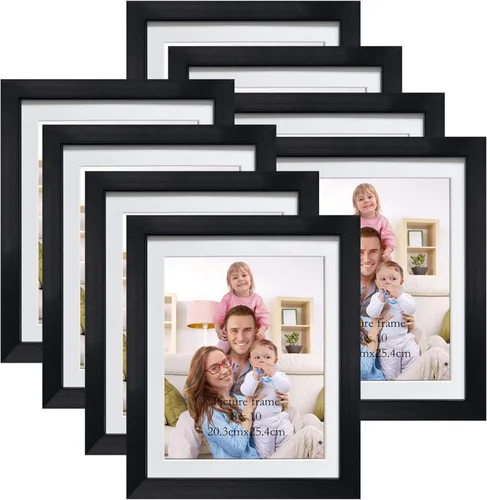 Miniatura 9 de Giftgarden Portarretratos de 11 x 17 pulgadas, paquete de 4 marcos mate de 11 x 17 pulgadas para fotos de 8 x 12 pulgadas con paspartú, póster de 11