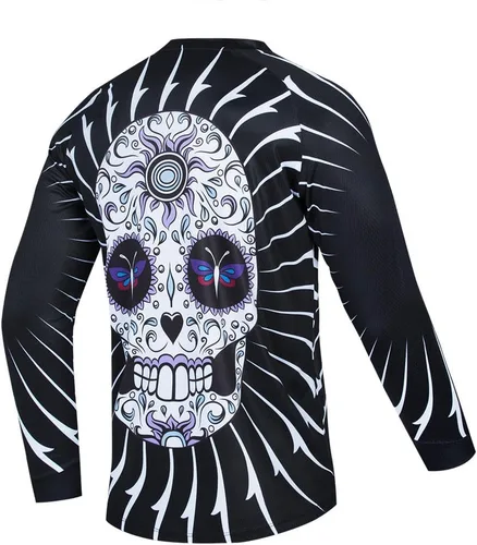Miniatura 69 de Hotlion Camiseta de ciclismo para hombre, manga larga, MTB Motocross, ropa de carreras todoterreno