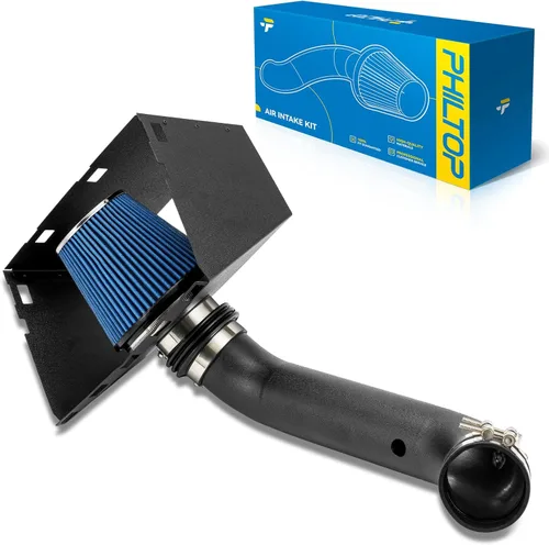 Miniatura 18 de PHILTOP Kit de entrada de aire frío de 3.7" Sistema compatible con Ford F250/F350/F450/F550 Super Duty 2003 2004 2005 2006 2007 V8 6.0L, Excursion