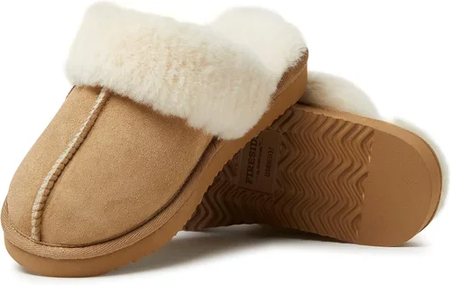 Miniatura 3 de Dearfoams Women's Fireside Sydney Shearling Fur IndoorOutdoor Scuff Slipper with Wide Widths