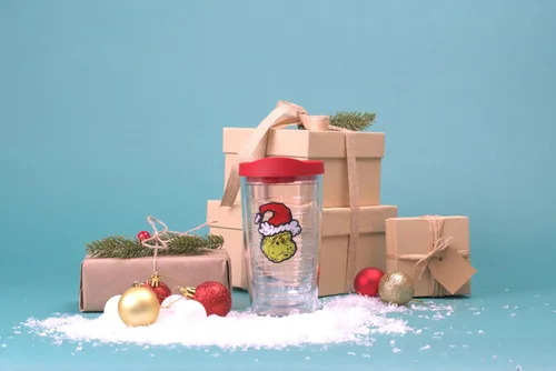 Miniatura 3 de Tervis Dr. Seuss - Grinch Grinchy Claus hecho en Estados Unidos Vaso aislado de doble pared para viajes mantiene las bebidas frías y calientes, 16