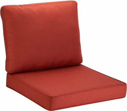 Miniatura 10 de JMGBird Cojín de Almohada Copetudo para Exterior, Juego de Cojín Profundo para Silla de Asiento al Aire Libre de 22"x22" Cojines de Patio