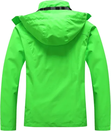 Miniatura 2 de OTU Chaqueta impermeable para mujer, ligera, impermeable con capucha para senderismo, viajes al exterior.