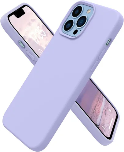 Miniatura 18 de RIZUS - Funda de silicona magnética para iPhone 13 Pro Max [compatible con MagSafe], funda delgada con forro de microfibra antiarañazos, a prueba