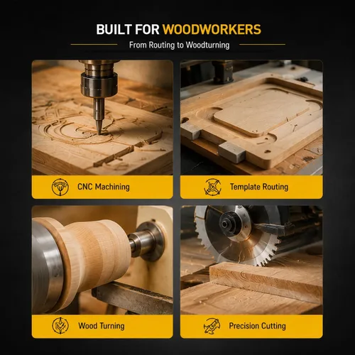 Miniatura 5 de LLPT Cinta de carpintería de doble cara, 0.984 in x 108 pies, cinta extraíble de grado industrial para enrutamiento CNC, patrón de corte