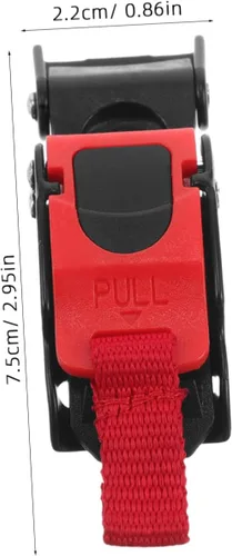 Miniatura 2 de Kit universal de hebilla de motocicleta bloqueo de liberación rápida para cascos bicicletas