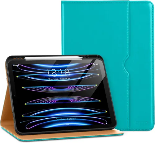 Miniatura 30 de DTTO para iPad Pro 12.9 6ª / 5ª / 4ª / 3ª generación Funda 2022/2021/2020/2018, Funda de cuero tipo folio con soporte integrado para lápiz Apple
