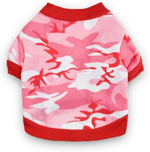 Miniatura 3 de Ropa para perros pequeños para niños, camisas para perros, ropa del ejército, camiseta de camuflaje para perros y cachorros, camisetas de camuflaje