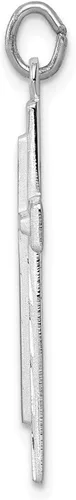 Miniatura 2 de Colgante de cruz de plata de ley 925 maciza con corte de diamante, Metal