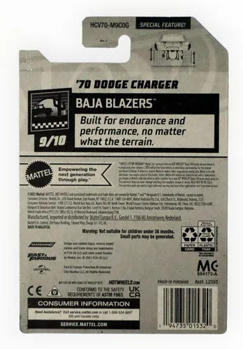 Miniatura 2 de Hot Wheels 2022 - Dodge Charger '70 - Rápido y Furioso - Baja Blazers 9/10-129/250