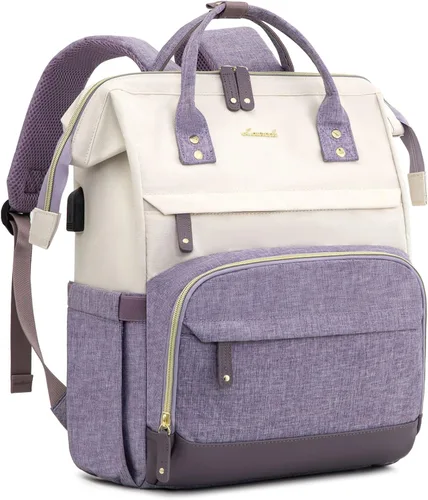 Miniatura 18 de LOVEVOOK Mochila para Laptop para Mujeres, Mochilas de Trabajo y Negocios de 17 Pulgadas Bolso con Gran Capacidad, Bolsa de Enfermera Impermeable