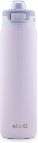 Miniatura 40 de Ello Pop & Fill Insulated Stainless Steel Water Bottle with Quick Fill Lid, Leakproof Locking, Sip or Chug Spout, BPA-Free, Double Wall Vacuum Negro