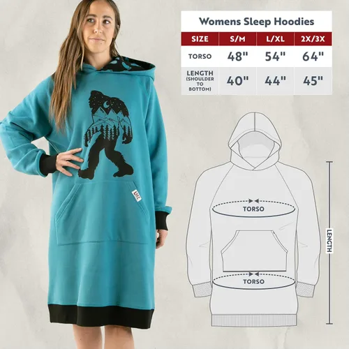 Miniatura 46 de Lazy One Sudadera con capucha de gran tamaño, ropa de dormir cómoda, vestido de suéter para mujer