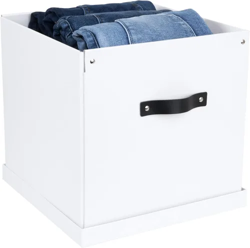 Miniatura 3 de Bigso Logan - Caja de almacenamiento KD Cubos de almacenamiento con tapa para estantes y organizadores de habitaciones cubicas Cubo