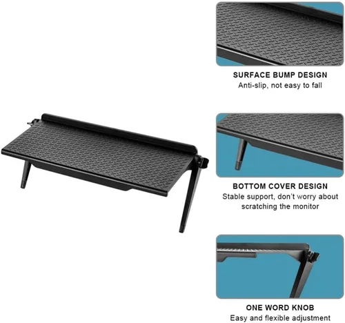 Miniatura 6 de Park TV - Estante superior para Apple TV, soporte para monitor, estante de router ajustable para caja multimedia, consola de juegos, enrutador