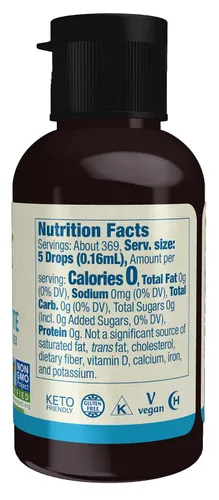 Miniatura 2 de Edulcorante líquido Better Stevia de NOW Foods, con glicerina, 2 fl oz