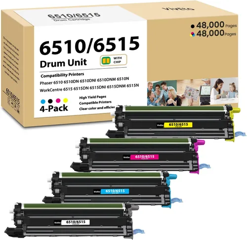 Phaser 6510 Workcentre 6515 Unidad de tambor de alta capacidad 108R01420 108R01419 108R01417 108R01418 Reemplazo para Xerox 6510 6515 para Phaser