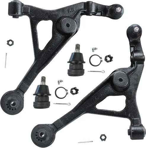 Miniatura 142 de Detroit Axle - Brazos de control superiores traseros para Chrysler 300 Dodge Challenger Charger Magnum, reemplazo del conjunto de brazos de control
