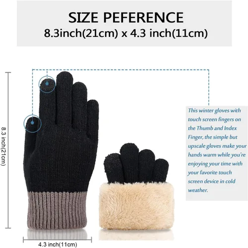Miniatura 4 de Conjunto de gorro y bufanda de invierno cálido para hombre y mujer