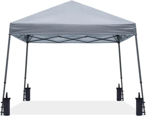 Miniatura 17 de ABCCANOPY - Toldo autodesplegable y estable para exteriores, base de 10 x 10 pies, parte superior de 8 x 8 pies, color azul cielo
