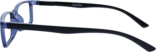 Miniatura 7 de OPULIZE SEE - Gafas de lectura con bloqueo de luz azul para mujeres y hombres, marco estrecho, bisagras de resorte, anteojos de juegos de negro