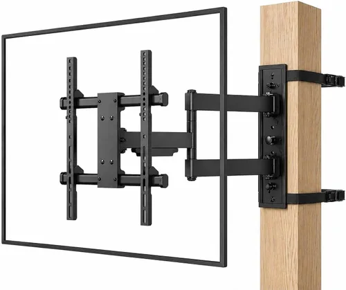 Miniatura 9 de ZeboZap - Televisores de 13 a 32 pulgadas Soporte giratorio para TV para exteriores se adapta a pilares y postes, sin taladro, kiosco y pérgola