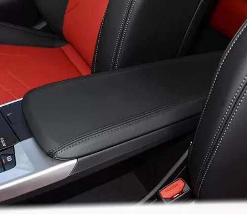 Miniatura 45 de Accesorios interiores personalizados para E-PACE EPACE 2018 2019 2020 2021 2022 2023 piel sintética para consola central reposabrazos cubierta