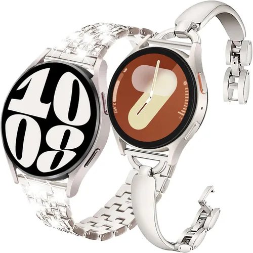 Miniatura 22 de DEALELE Correas compatibles con Samsung Galaxy Watch 7 / FE / 6/6 Classic / 5/5 Pro / 4/4 Classic / 3 de 1.614 in / Huawei GT3 / GT2 de 1.654 in, 1#