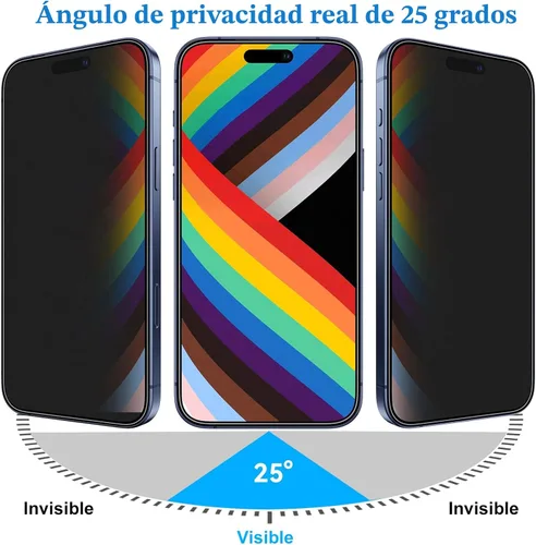 Miniatura 3 de Mothca Protector de pantalla de privacidad mate para iPhone 17 Pro Max [6.9 pulgadas] con herramienta de fácil instalación, antiespía antirreflejos