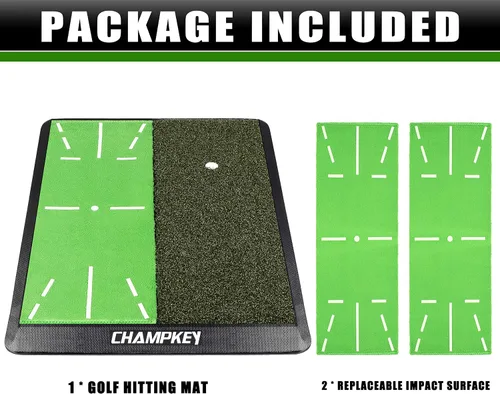 Miniatura 7 de CHAMPKEY Heavy-Duty Golf Hitting Mat - Swing Path Feedback Golf Practice Mat - Ideal for Indoor and Outdoor Training