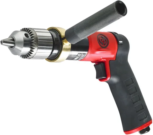 Miniatura 4 de Chicago Pneumatic CP9789C - Taladro de potencia neumática, 1/2 pulgada (0.512 in), mandril con llave, mango de pistola, 0.47 HP / 350 W, par