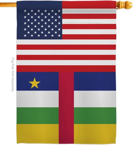 Miniatura 9 de Central African Republic US Friendship Garden House Flags Set Regional USA American Alliance World Country Particular Area Small Decorative Gift
