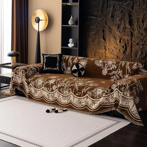 Miniatura 11 de DREAMINGO Fundas para sofá de 3 cojines, manta jacquard moderna y minimalista para sofá, funda protectora de muebles para mascotas, lavable