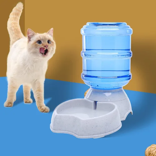 Miniatura 7 de Dispensador automático de alimentos para perros y gatos, sin BPA, repuesto por gravedad, autoalimentación para mascotas pequeñas, 3.8 L (alimentador)