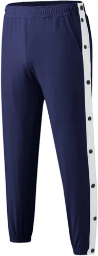 Miniatura 3 de Pantalones deportivos para hombre, con abertura lateral, con botones a presión, a rayas, pantalones deportivos casuales de entrenamiento