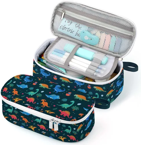Miniatura 18 de Jcocylse Estuche para Lápices de Gran Capacidad, Estuche Portátil para Lápices, Bolsa para Suministros Escolares para Estudiantes Universitarios