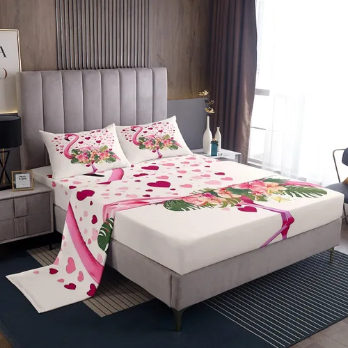 Miniatura 21 de Erosebridal Juego de sábanas de rosas tamaño individual, color azul, diseño romántico para mujeres, niñas, esposa, pareja, día de San Valentín