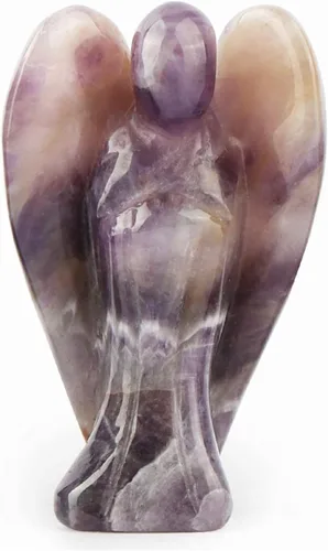 Miniatura 9 de Artistone Ángel de amatista de 2 pulgadas, ángel curativo de cristal tallado a mano, estatua de ángel guardián de bolsillo con caja de regalo