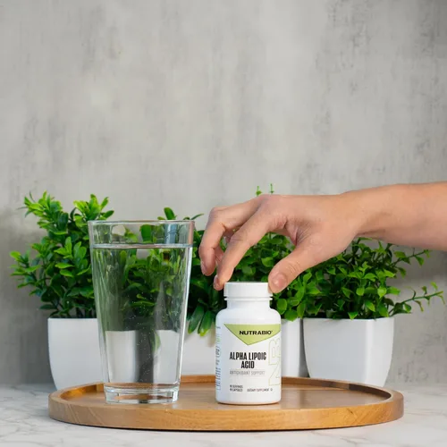 Miniatura 3 de NutraBio Suplemento de ácido alfa lipoico (ALA): ácido alfa lipoico de 300 mg, apoya la salud antioxidante, puede aumentar la producción de energía