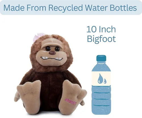 Miniatura 6 de The Petting Zoo Bigfoot Girl - Peluche de animal de peluche, regalos para niños, animales salvajes de la vida silvestre, juguete de peluche de mono