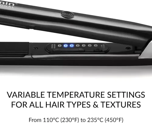 Miniatura 4 de KARMIN Salon Series - Plancha de pelo profesional de cerámica de 1.5 pulgadas, alisadora de pelo iónico, alisar, rizar, onda, doble voltaje, apagado