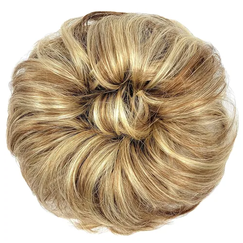 Miniatura 12 de HAIR COUTURE Avanti Moño desordenado - Pieza de extensión sintética instantánea, con pelo rizado ondulado postizo para mujeres
